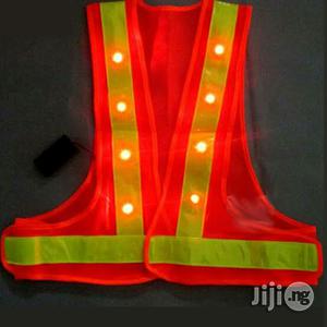 Net Reflective Jacket With Led Light