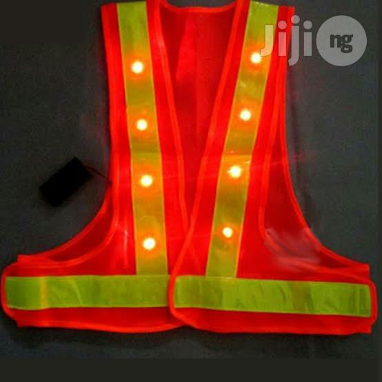 Net Reflective Jacket With Led Light