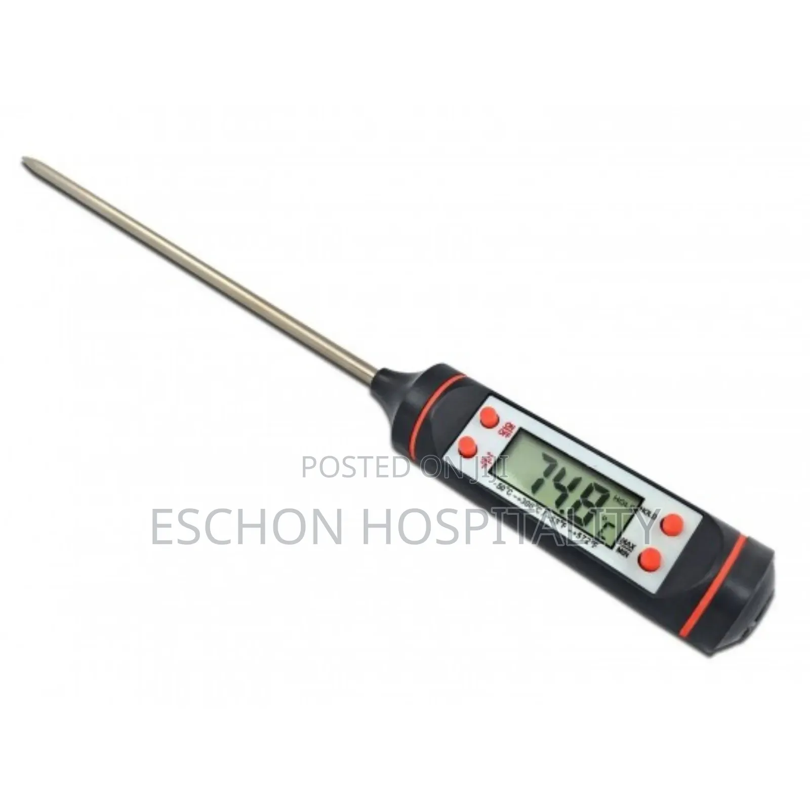 Digital Food Thermometer With Stainless Steel Probe