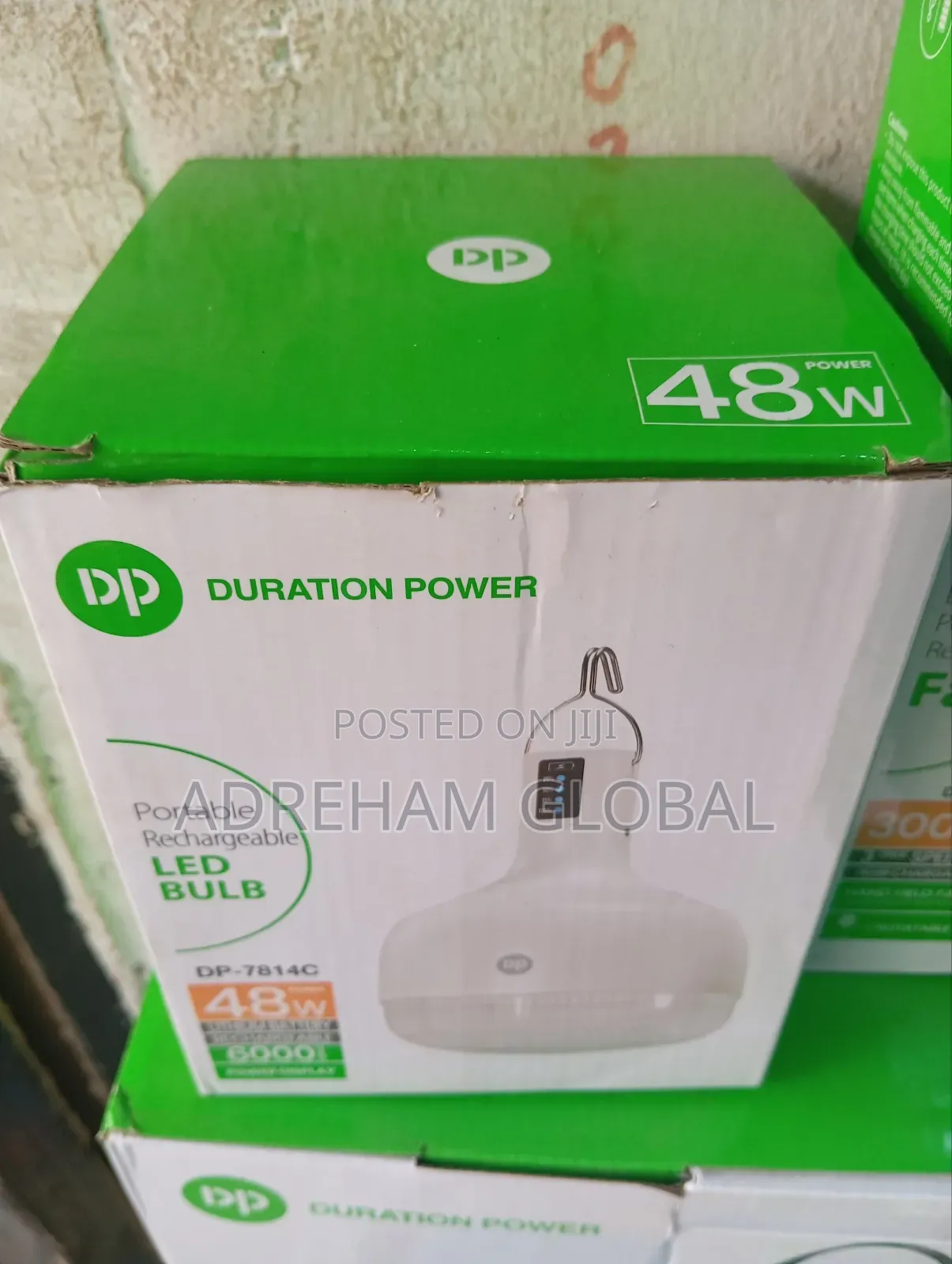 Duration Power Rechargeable Led Bulb, 48w 6000mah 