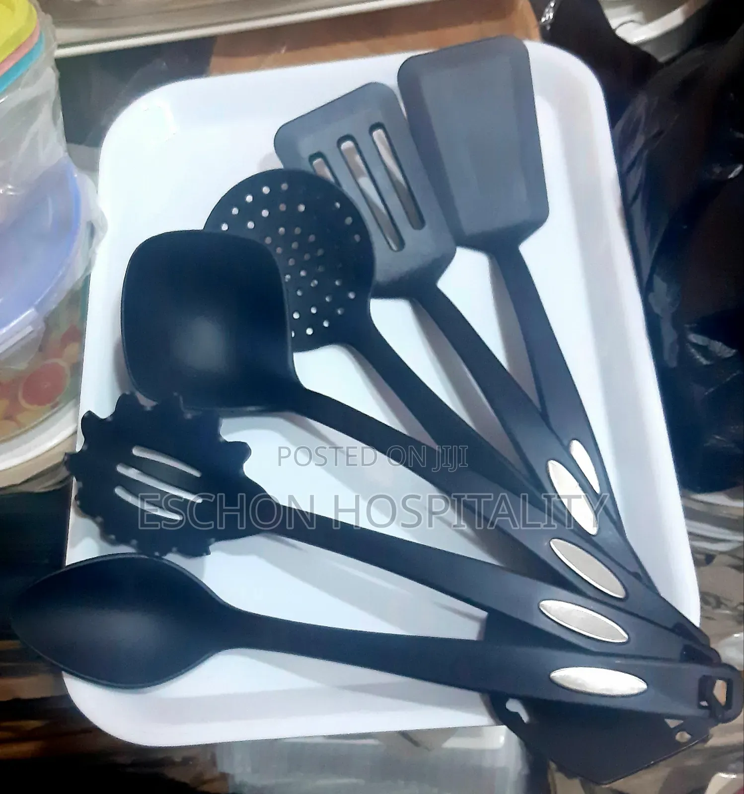 Quality Black Non-Stick Spoon Set 6pcs