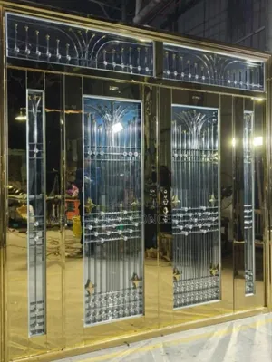 8ft Gold Turkey Glass Door