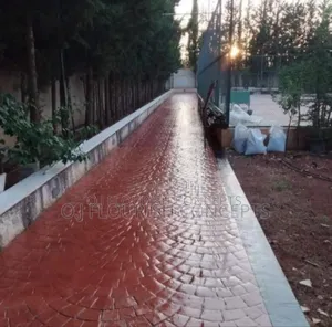 Walkway Stamped Concrete