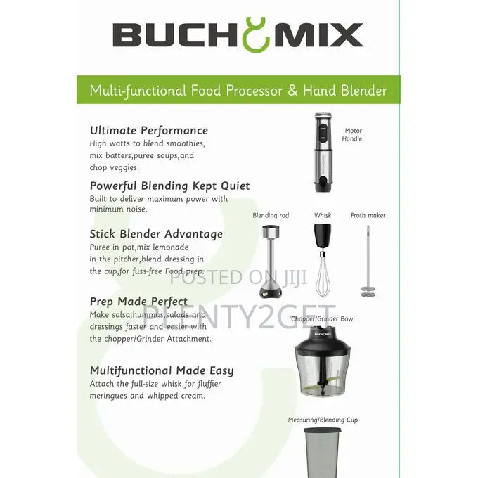 Buchymix 4 in 1 Food Processor