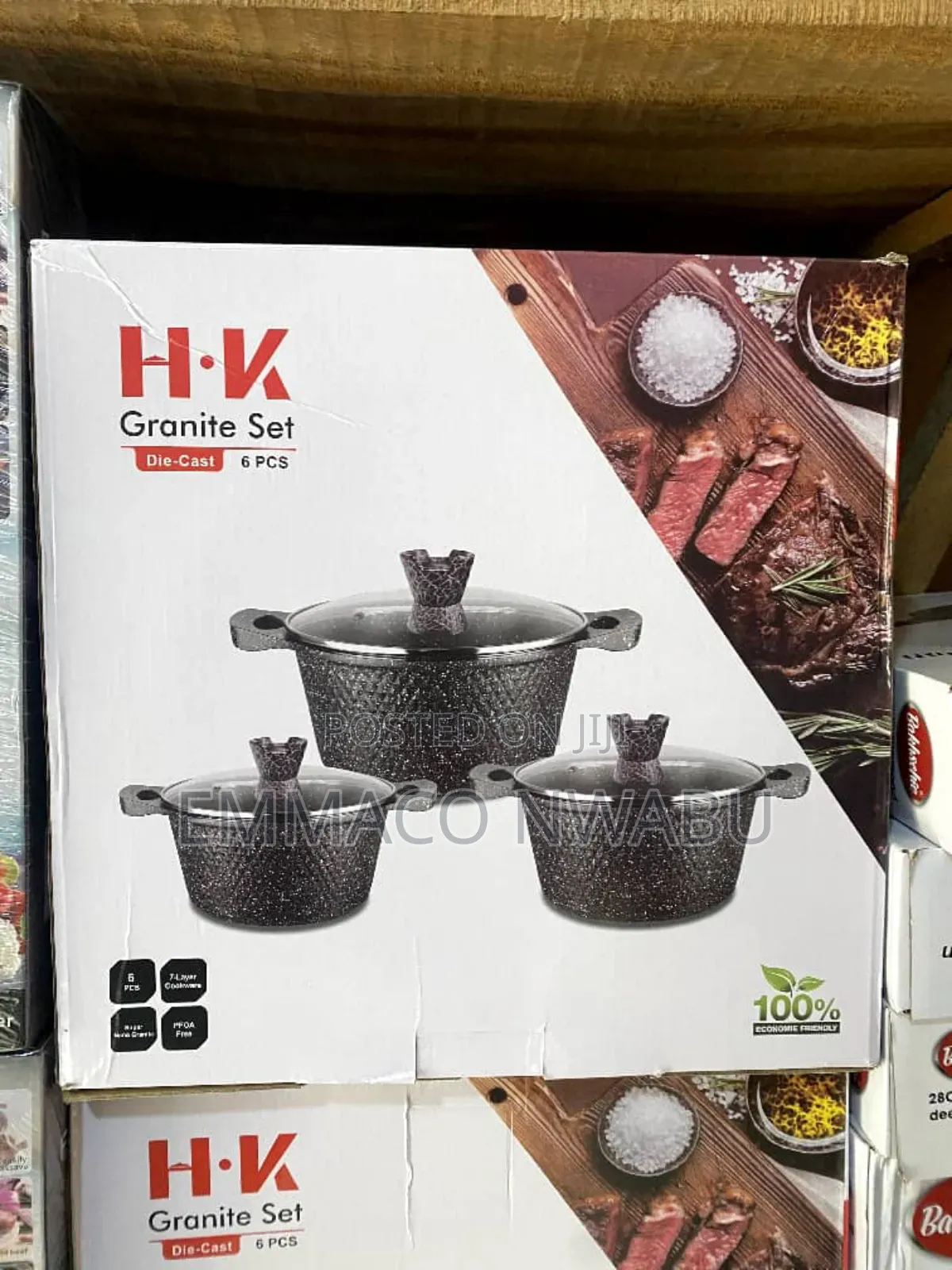 H.K 6 Pieces Granite Set {Die Cast}.