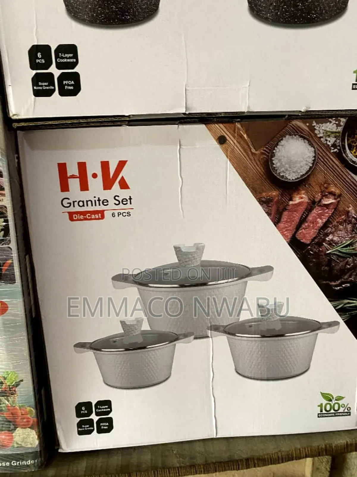 H.K 6 Pieces Granite Set {Die Cast}.
