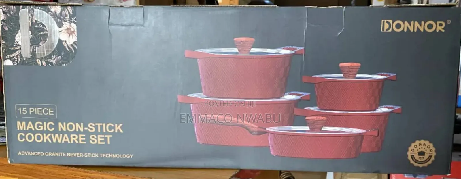 Donnor 15 Pieces Magic Non Stick Cookware Set.