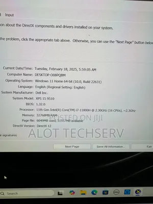 Laptop Dell XPS 15 9510 32GB Intel Core I7 SSD 1T