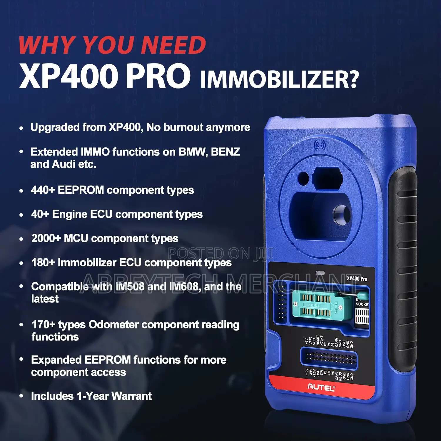 Autel XP400 PRO Key for Programming Tool Read/ Write