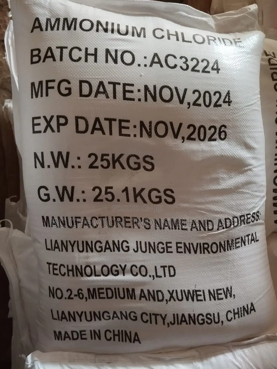 Ammonium Chloride,25kg