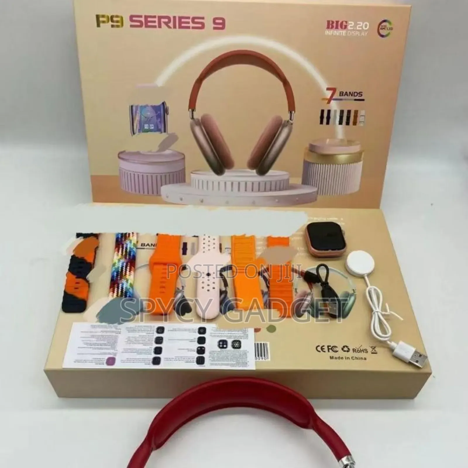 P9 Series Smart Watch With Headset Straps