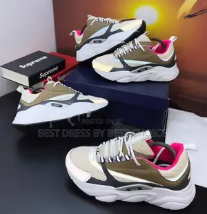 New 2025 Dior B22 Homme Technical Mesh Inner Pink Sneakers