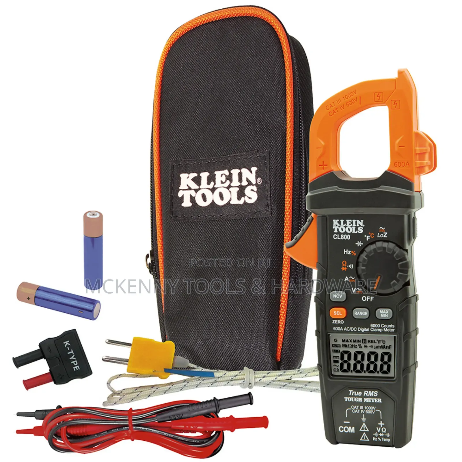 Digital Clamp Meter, AC Auto-Range TRMS, Low Impedance