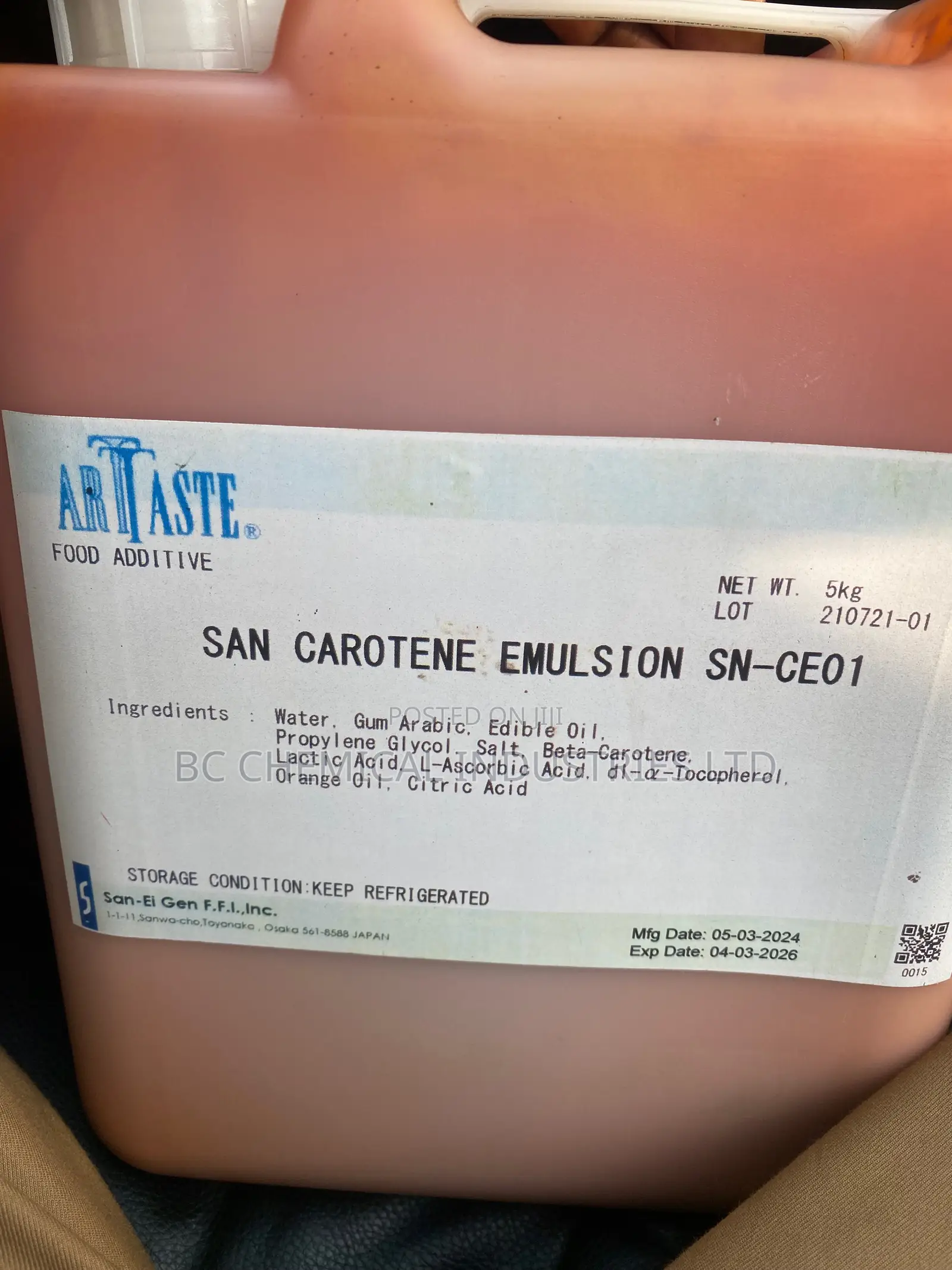 Beta Carotene Emulsion