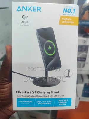 Photo - Anker Maggo Wireless Charger Stand With USB C Cable