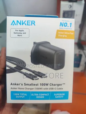 Photo - Anker Ultra Fast Charging Smallest 100w Charger With Cable