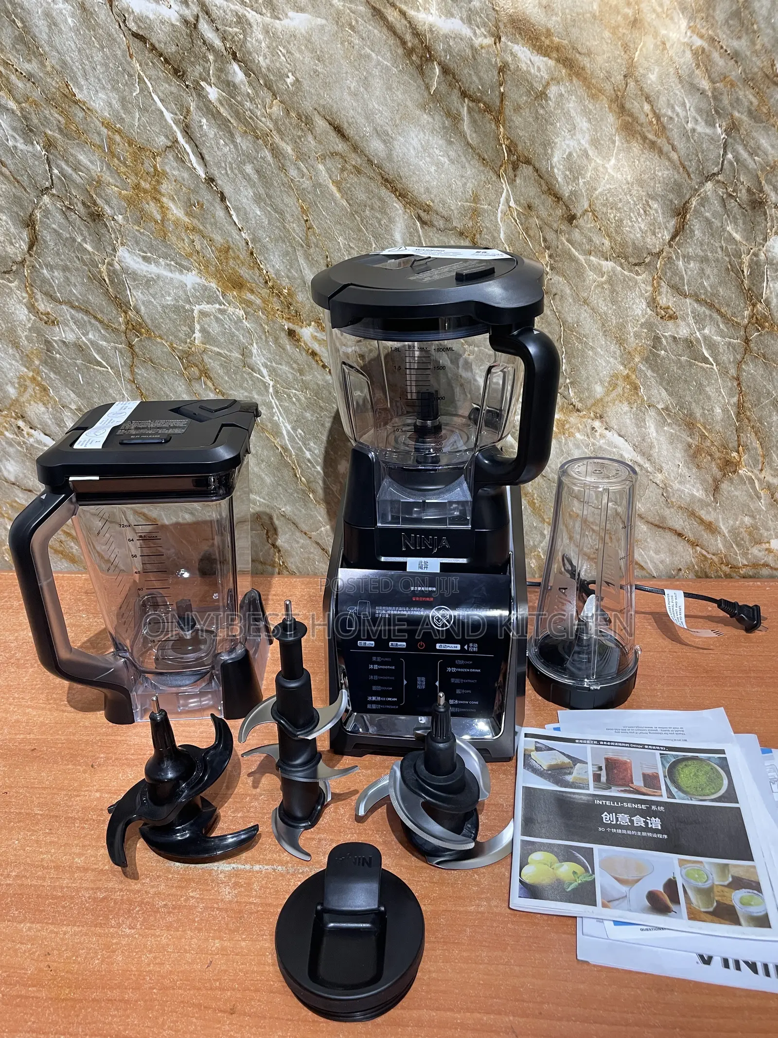 1200 WTTS Ninja 3-in-1 Blender With Processor and Smoothie