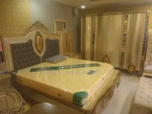 Turkish Bed With Dressing Mirror,Twonightstand and Wardrobe