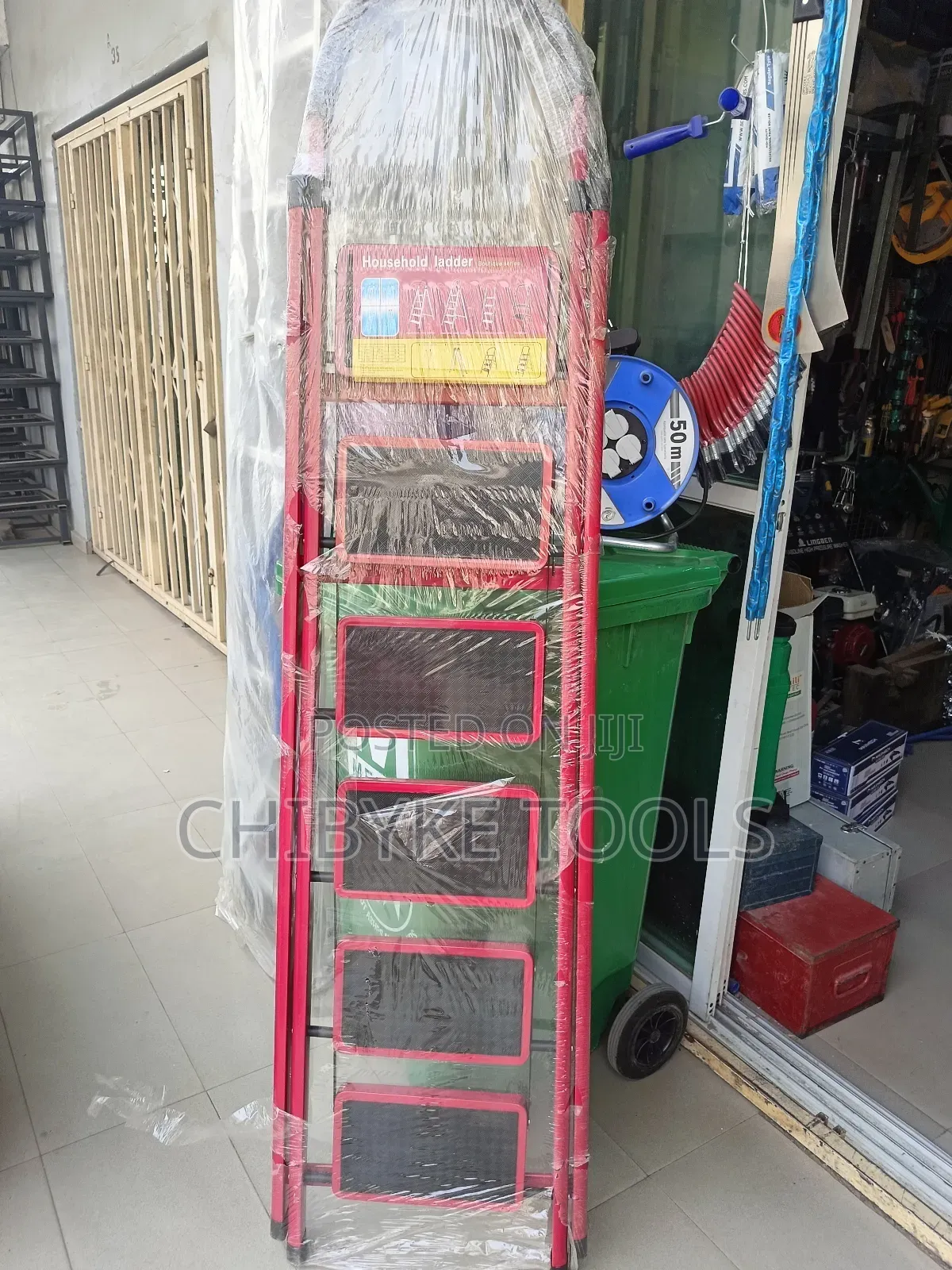 6 Steps Household Red Ladder