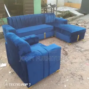 L Shaped Fabric Sofa