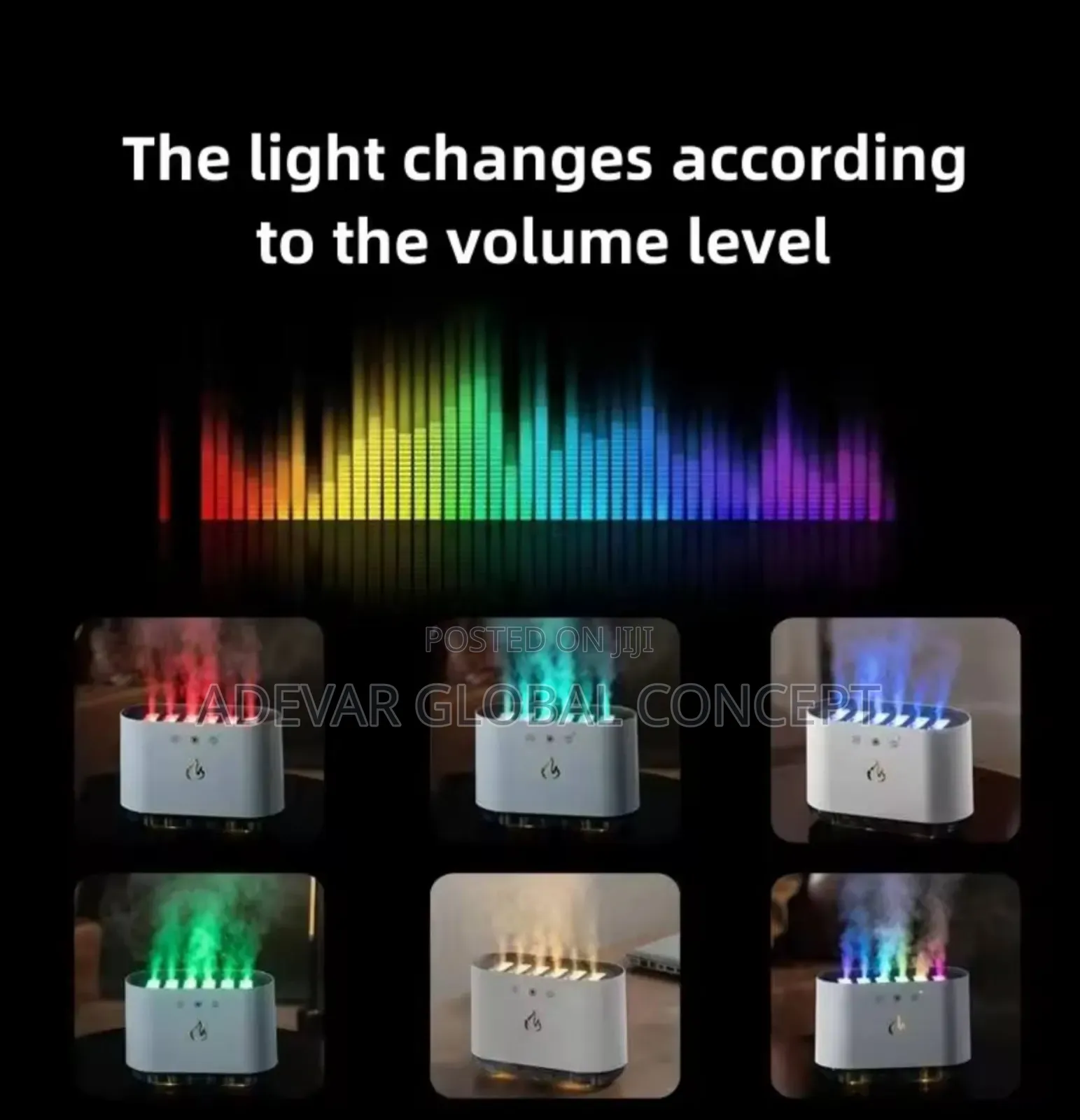 Pickup Dynamic Humidifier Color Change Music Led Light