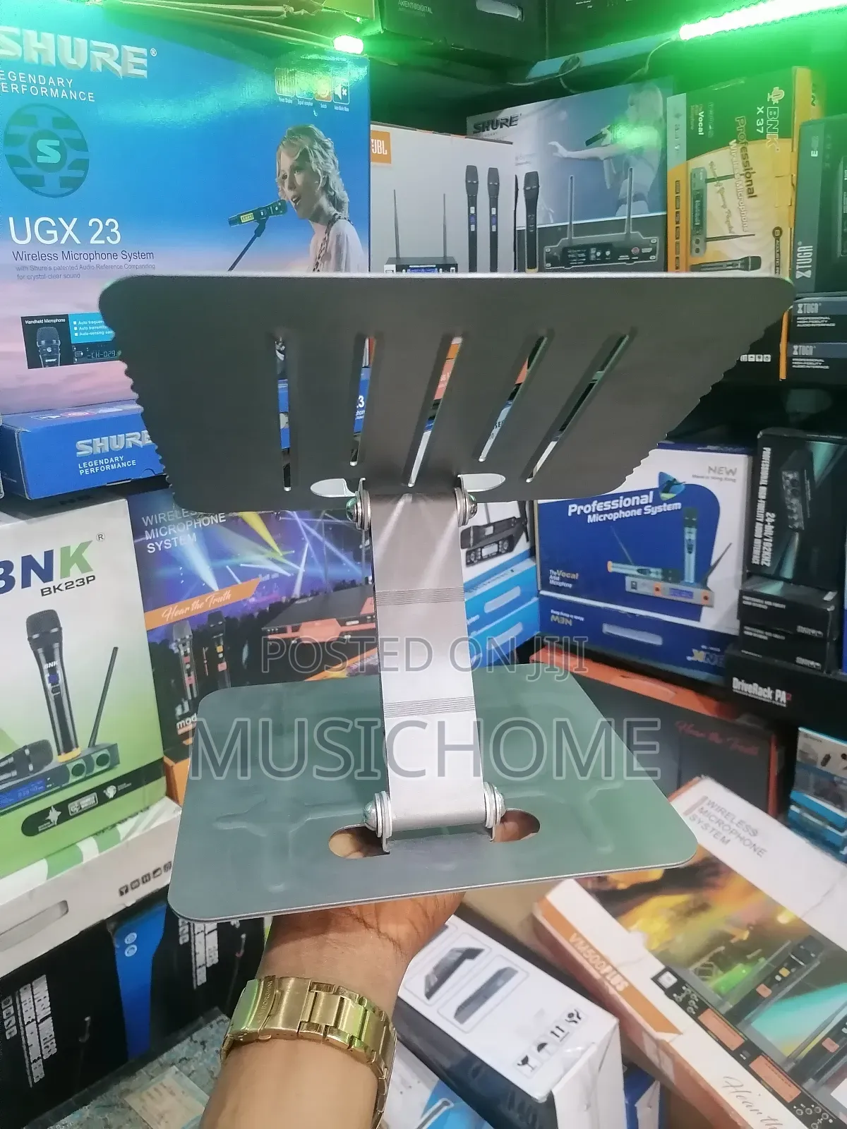 Silver Adjustable Laptop Stand