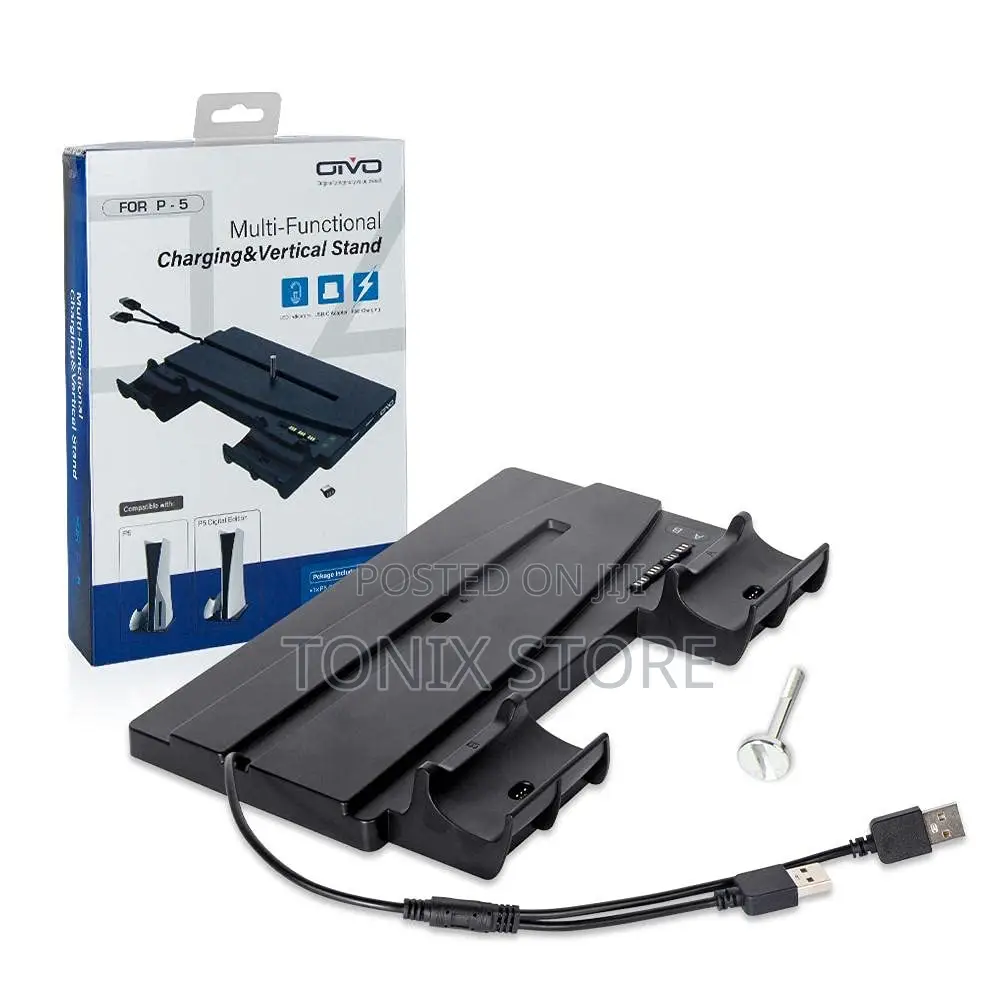 Multi-Functional Charging Vertical Stand for PS5
