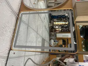 Multiple Light Mirror With Frame