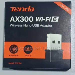 Photo - Tenda 300mbps Wi-Fi 6 Wireless Nano USB Adapter