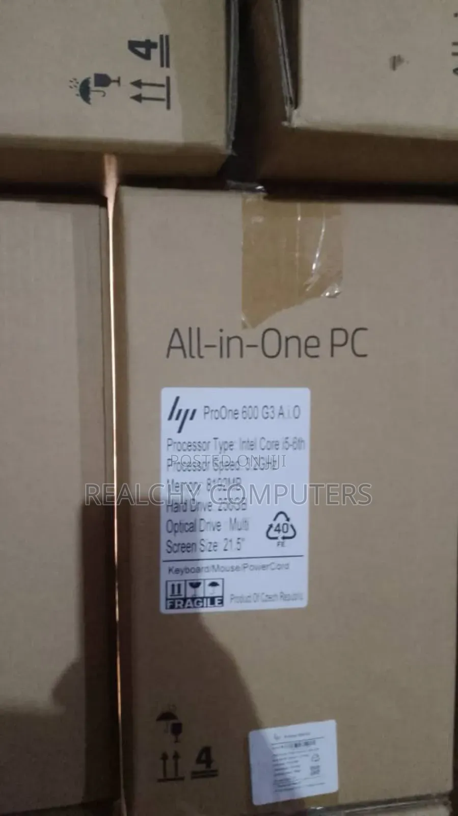 New Desktop Computer HP ProOne 400 G3 8GB Intel Core I5 SSD 256GB