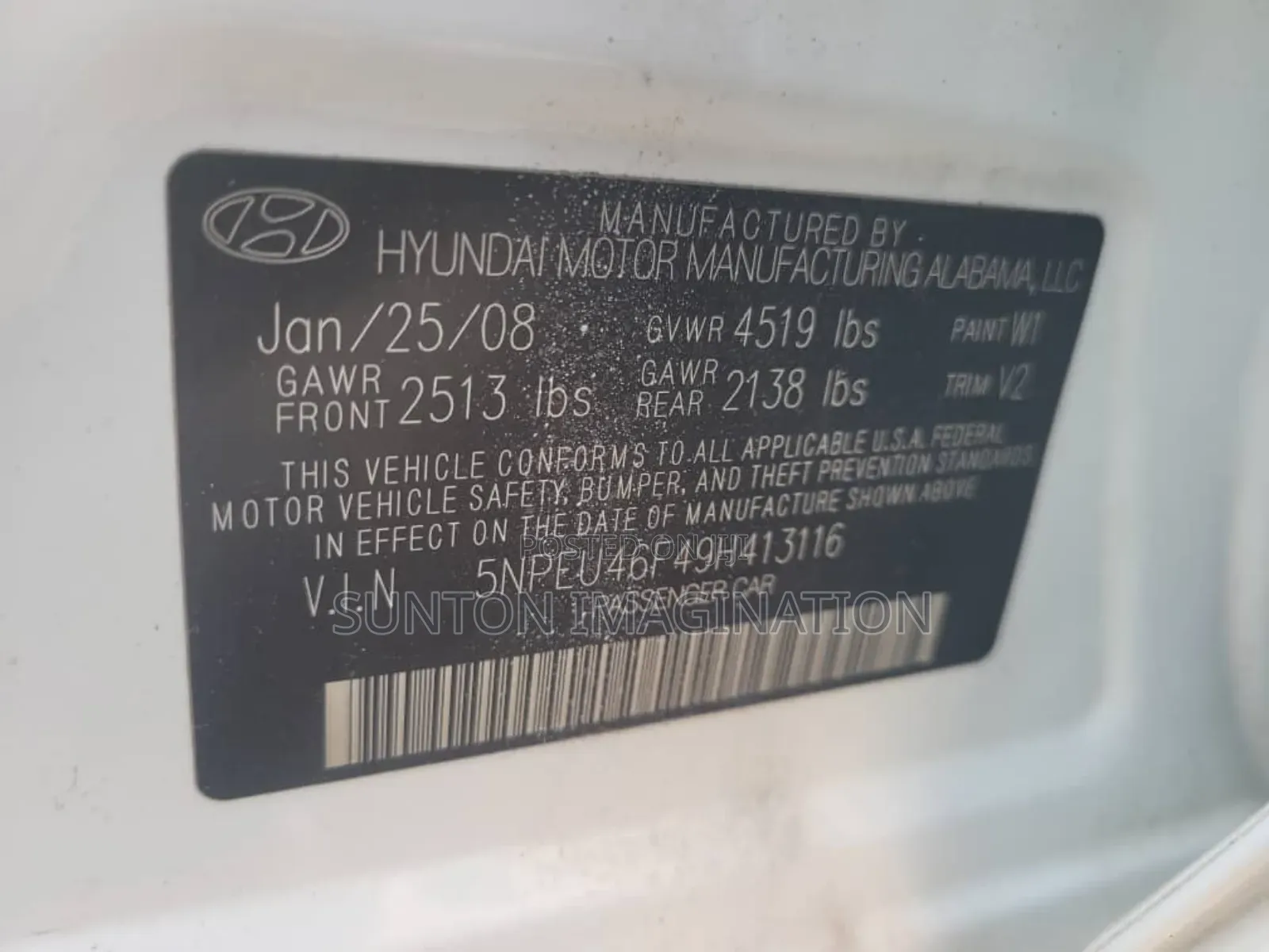 Hyundai Sonata 3.3 Limited 2008 White