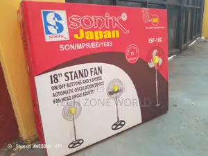 Photo - Sonik Japan SSF-18C 18" Pedestal Fan – Durable and Sleek