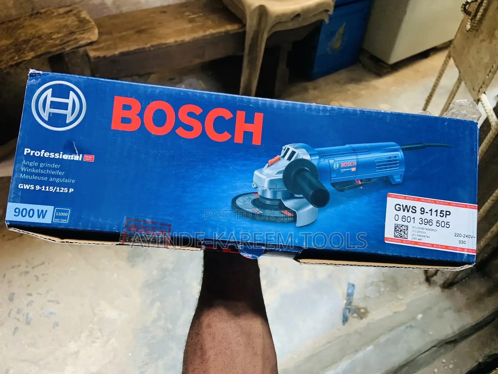 Original Bosch Angle Grinder (Gws 9-115p)