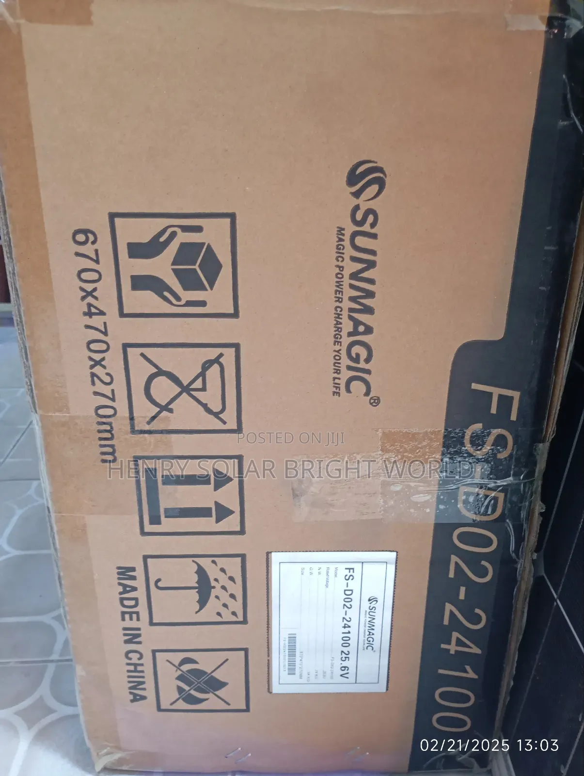 2.5kwh 24v Sunmagic Lithium Battery