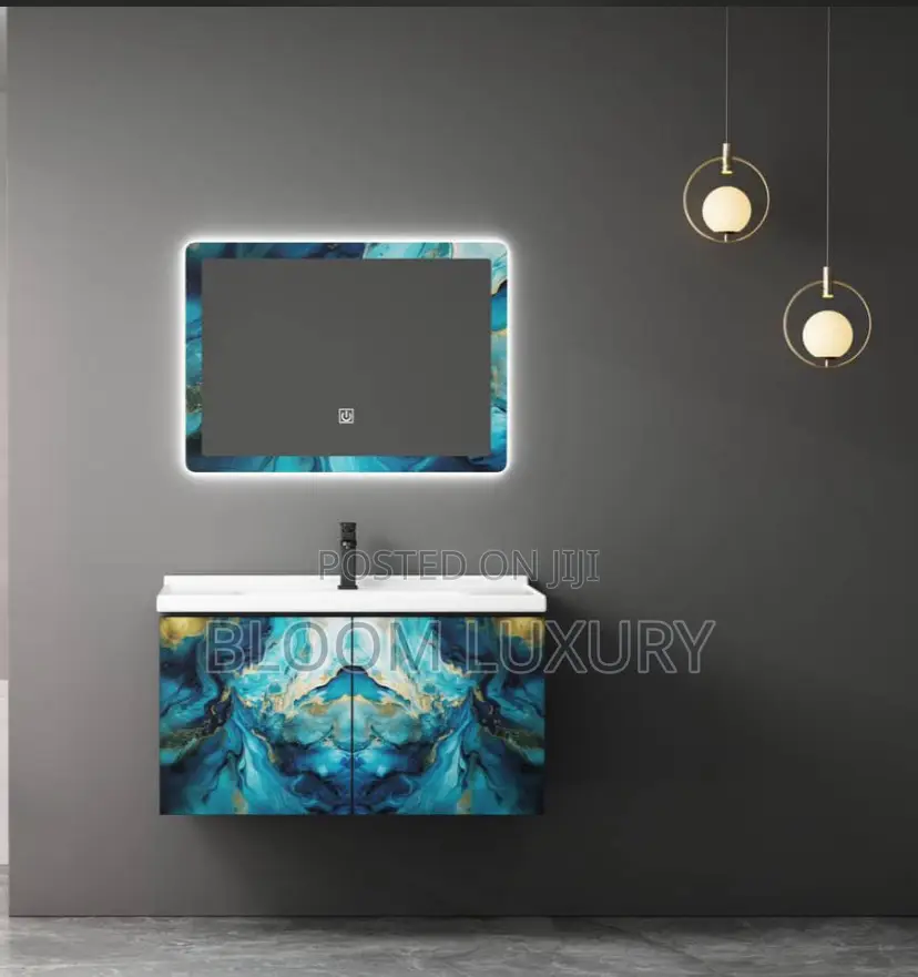 Wall Hung Cabinets With Led Mirror
