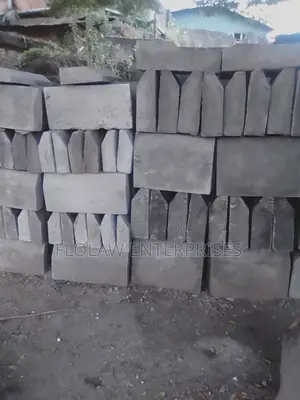 Concrete Blocks Mixed With Stone Base