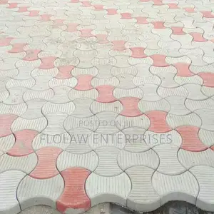 Concrete Blocks Mixed With Stone Base