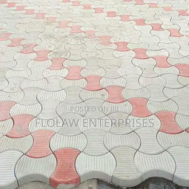 Concrete Blocks Mixed With Stone Base