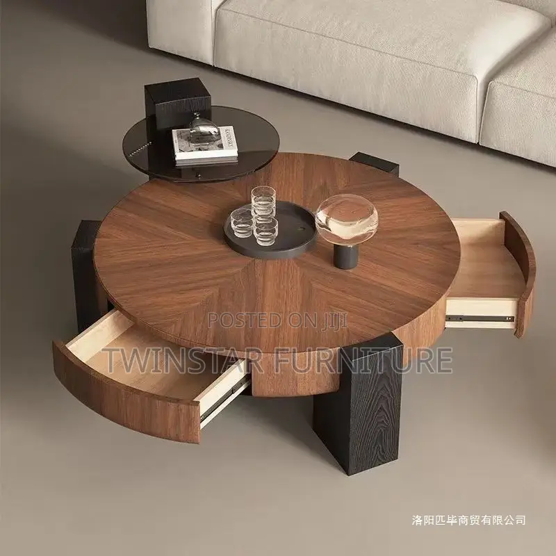 New Modern Luxury Wooden Centre Table/ Side Stool