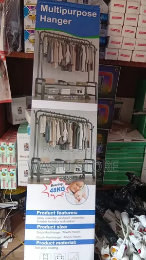 48kg Multipurpose Heavy Double Pole Hanger /Rack