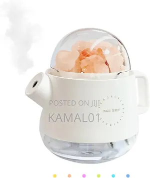 Magic Teapot Humidifier, Crystal Salt Lamp Humidifier, 360ml