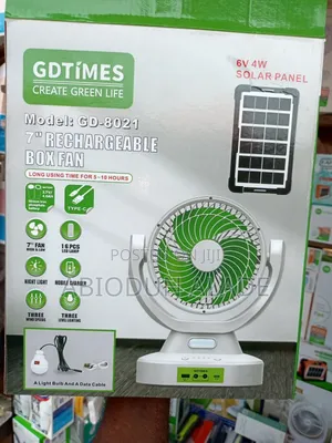 Best Quality Rechargeable Solar Table Fan