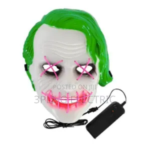 Scary Plastic Led Halloween Mask for Club