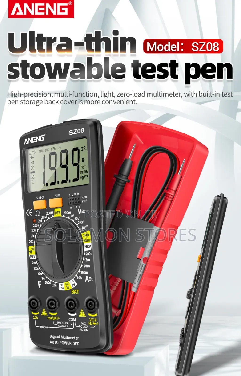 Digital Ultra Thin Multi Meter