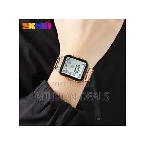 Rose Gold Unique Men's Wrist Watch Speedometer