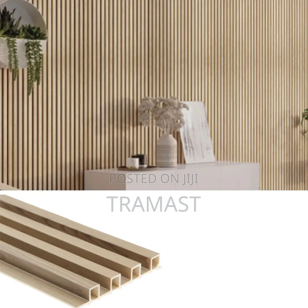 WPC Flutted Wall Panel for 3D Wall Decor