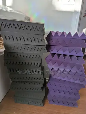 Installation of Different Color Acoustic Foam