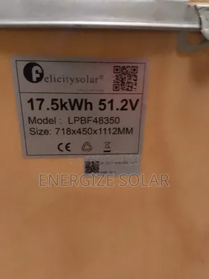 17.5kw 51.2v Felicity Deep Cycle Lithium Battery