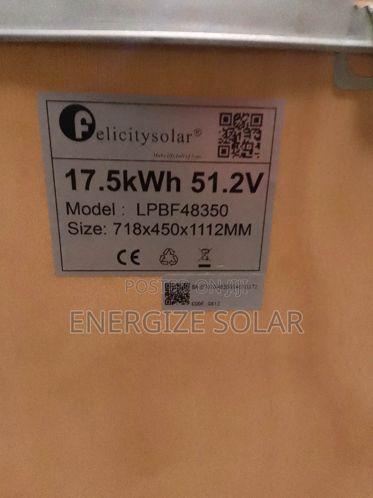 Felicity 17.5kw 48v Lithium Battery System