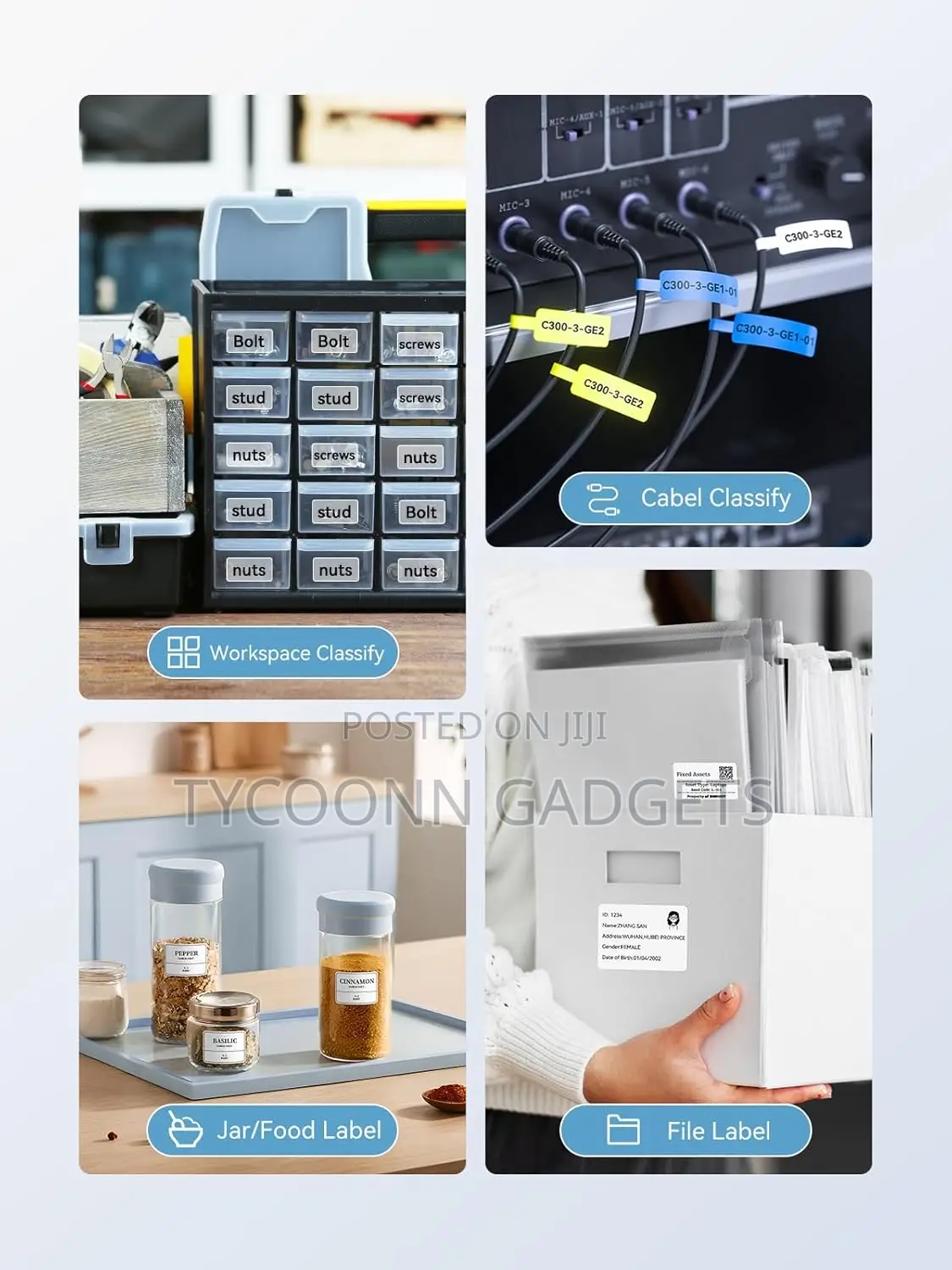 Niimbot B1 Label Makers,Portable Printer For Address,Busines